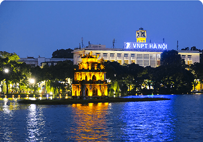 Hoan Kiem Lake in Hanoi, Northern Vietnam